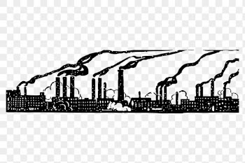 Factory png border, industry pollution | Free PNG - rawpixel