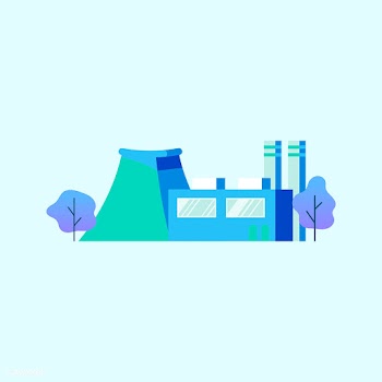Factory power generator in blue | Free stock vector - 486880
