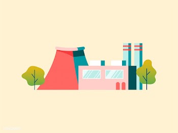 Factory power generator plant illustration | Free stock vector - 486861