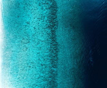 faded blues.