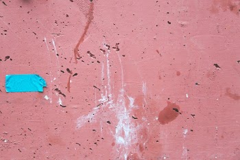 Faded Red Cement Wall