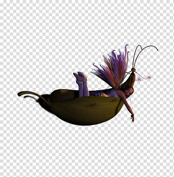 Fae , animated woman on hammock illustration transparent background PNG clipart