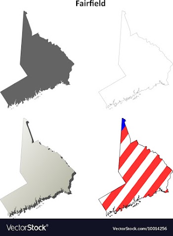 Fairfield Map Icon Set vector image