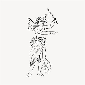 Fairy character illustration clipart vector. | Free Vector - rawpixel