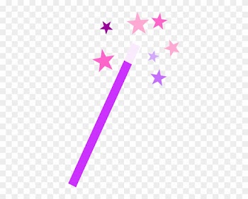 Fairy Clipart Princess Wand - Pink Magic Wand Clipart