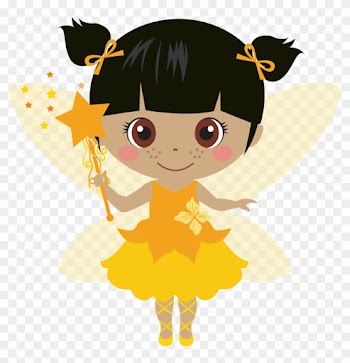 Fairy Clipart Yellow - Girl Fairy Clip Art