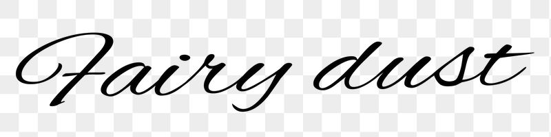 Fairy dust word png, simple | Free PNG - rawpixel