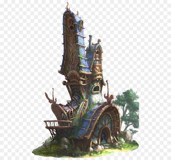 Fairy Fantasy Elf Concept art House - castle 
