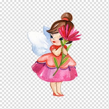 Fairy illustration, Disney Fairies Fairy Watercolor painting Cartoon, flower fairy transparent background PNG clipart