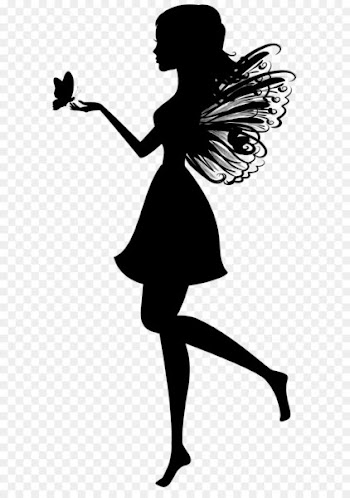 Fairy Silhouette Clip art - Butterfly Fairy Silhouette PNG Clip Art Image 