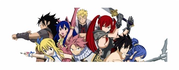 Fairy Tail Wiki - Fairy Tail Natsu Lucy Gray Erza Wendy, HD Png ...