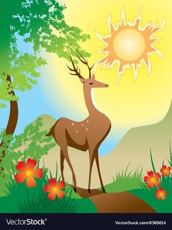 Fairytale Deer vector image