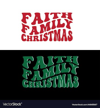 faith family christmas t shirt design
