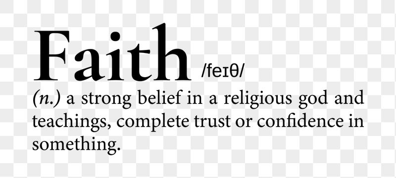 Faith png dictionary word sticker, | Free PNG - rawpixel