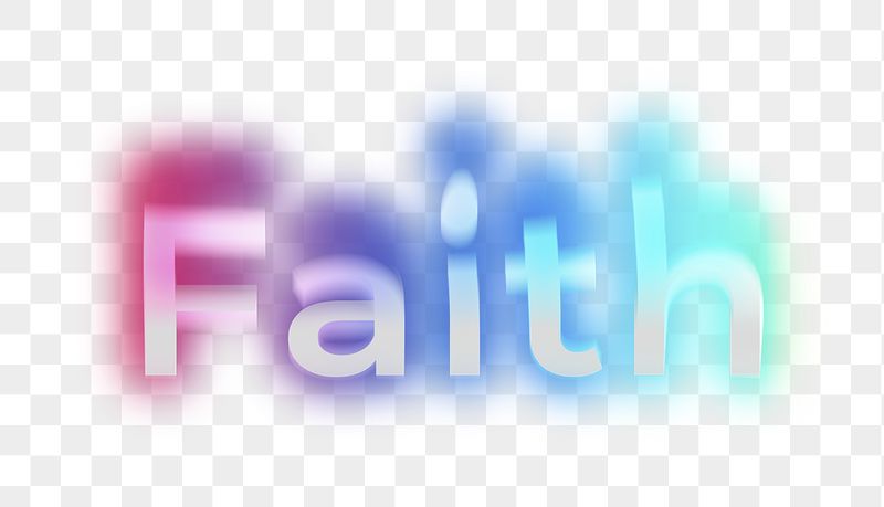 Faith png word sticker, neon | Free PNG - rawpixel