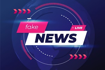 Fake news background design Free Vector