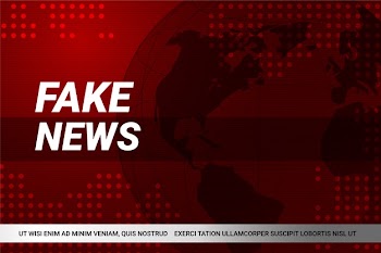 Fake news background style Free Vector