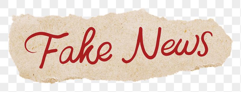 Fake news png, red calligraphy | Free PNG - rawpixel