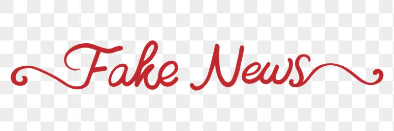 Fake news png sticker, red | Free PNG - rawpixel