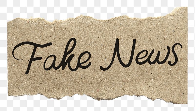 Fake news png word, ripped | Free PNG - rawpixel