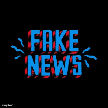 Fake news word typography illustration | Free stock vector - 504807