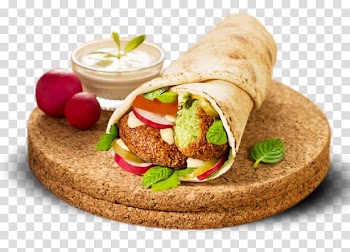 Falafel Wrap Crêpe Fast food Gyro, vegetable transparent background PNG clipart