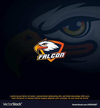 falcon mascot logo
