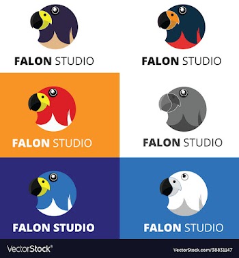 falcon studio camera eye logo design