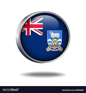 falkland islands flag button