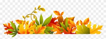 Fall Autumn Clip Art Free Clipart - Autumn Leaves Border Png