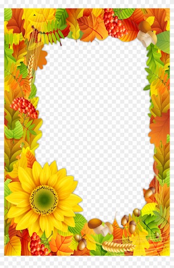Fall Colors Png Photo Frame - Fall Frames And Borders