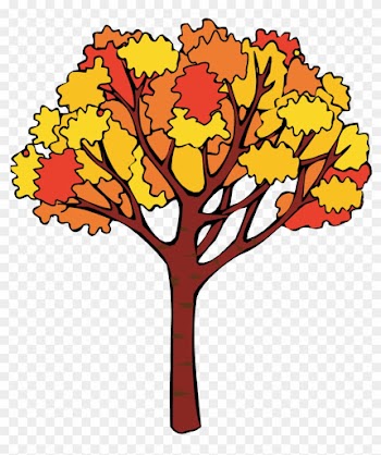Fall Corner Trees Natural Digital Clip Art Pack Urbanwillow - First Day Of Autumn