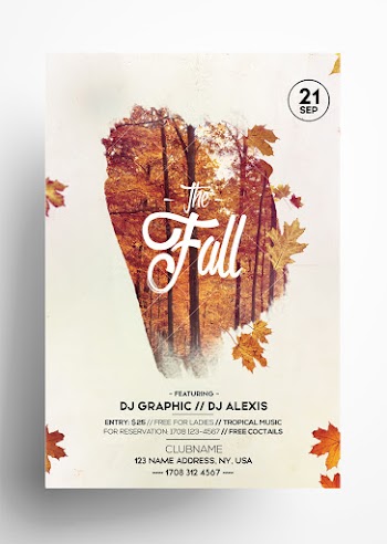 Fall Festival Autumn – Free PSD Flyer Template