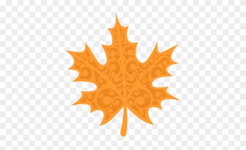Fall Flourish Leaf Svg Scrapbook Cut File Cute Clipart - Cute Fall Leaf Clipart