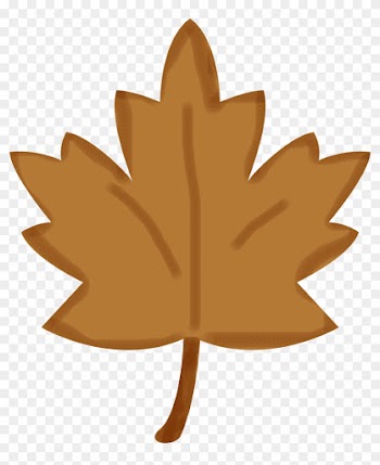 Fall Leaves Digital Scrapbooking Kit By Bonnie Covel - Brown Maple Leaf Clip Art
