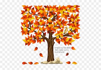 Fall Tree Clipart Png - Fall Trees With Leaves Falling
