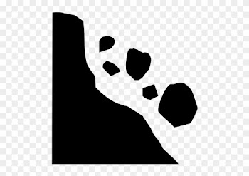 Falling Body Png - Icandy Combat Danger Keep Off Rocks Print Falling Rock