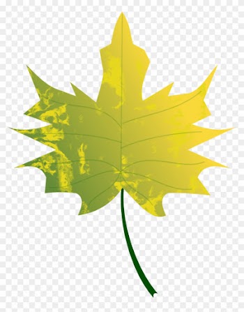 Falling Leaves Clipart 26, - Green And Yellow Leaf