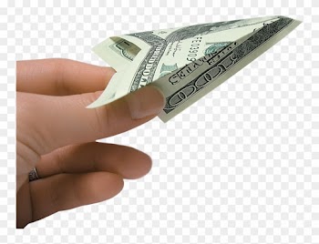 Falling Money - Money Origami Png