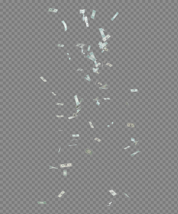 Falling Money PNG Image