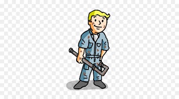 Fallout 3, Fallout 4, Vault, Cartoon, Construction Worker PNG