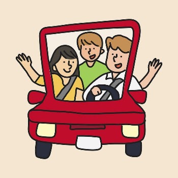 Family car collage element, road | Free Vector - rawpixel