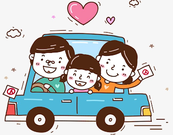 Family Car, Family, Drive A Car, Cartoon Car PNG Transparent ...