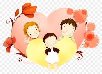 Family Cartoon Animation Illustration - Cartoon happy family 