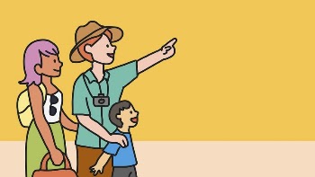 Family cartoon computer wallpaper, summer | Free Photo - rawpixel