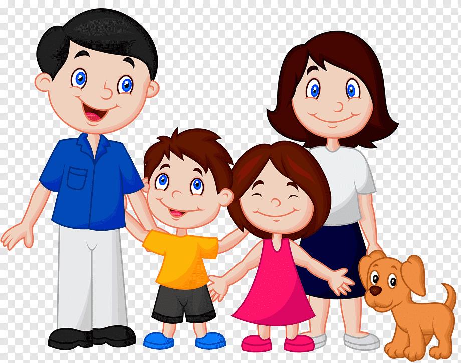 Family Cartoon, Family, child, hand, people png