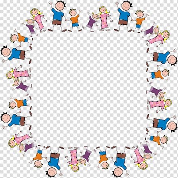 Family , cartoon frame transparent background PNG clipart