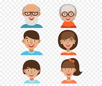 Family Cartoon Royalty-free Clip art - Family members Avatar 