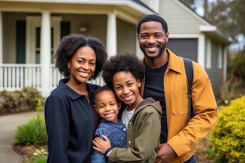 Family cheerful adult house. AI | Free Photo - rawpixel