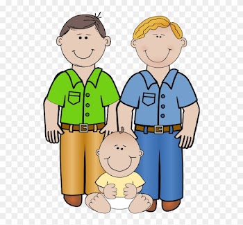Family Clipart Hd 2018 - Same Sex Family Cartoon
